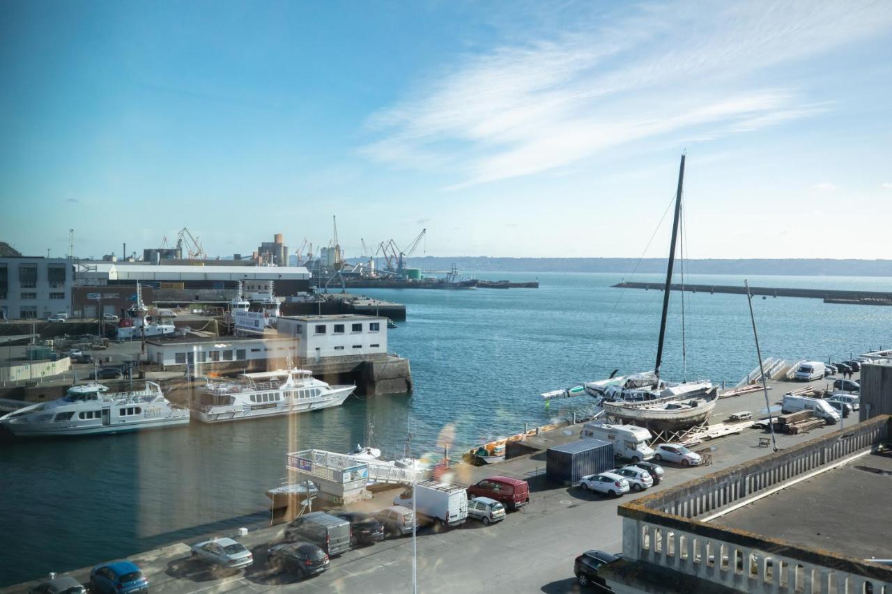 Le Barracuda & Spa, Centre Port, Pieds Dans L'Eau, Vue Mer Брест Екстериор снимка